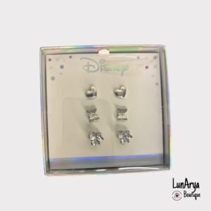 Aretes Plateados Disney Mickey Mouse